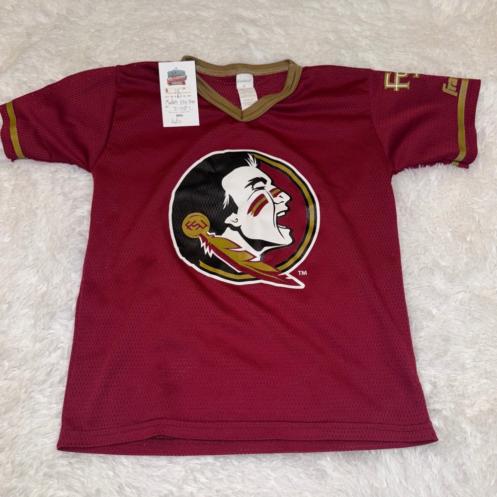 Franklin FSU Jersey Kids Medium Maroon Excellent Mesh Florida State Seminoles
